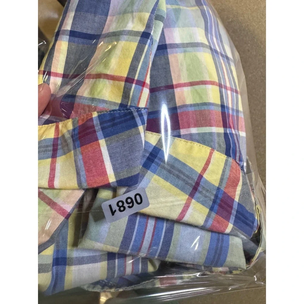 Ralph Lauren Kids Plaid Short Sleeve Button Down Shirt - XL (18-20)‎ NWT $89